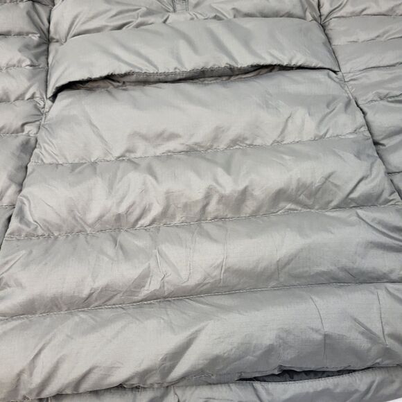 Patagonia Down Sweater Womens Hooded Pullover Jacket Kangaroo Pocket Gray Size M - Picture 3 of 16